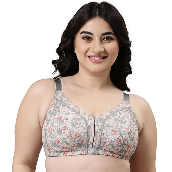 Enamor Women's Nylon Blend Non-Padded Bridal T-Shirt Bra – Non-Wired, Full Coverage, Smooth Contour Lift for a Transformed Silhouette